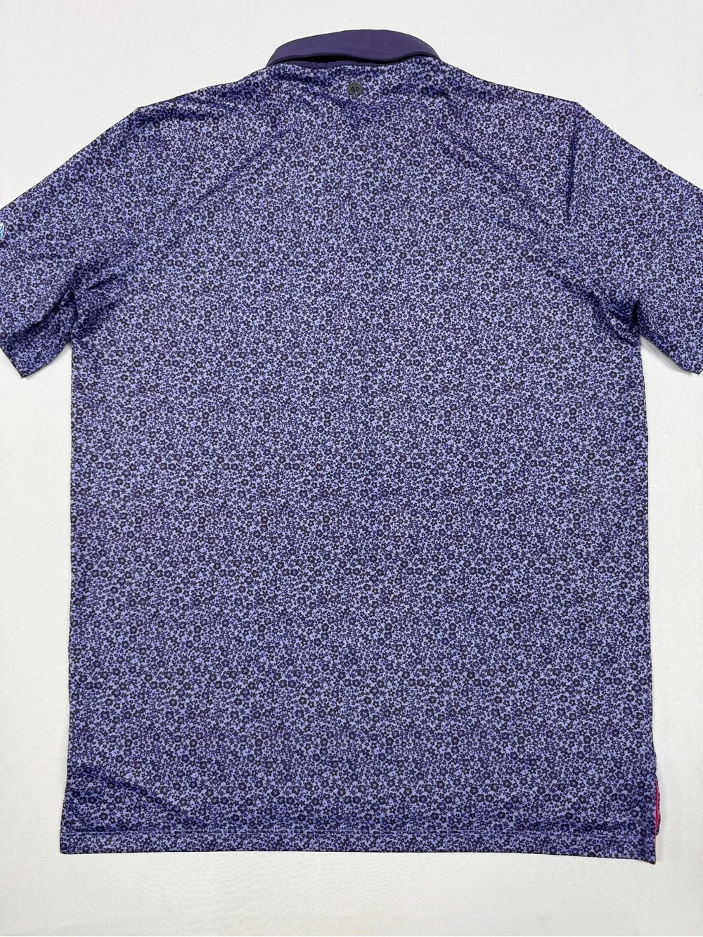 Men’s Medium Greyson Purple Performance Golf Polo Short Sleeve Shirt - Picture 6 of 7